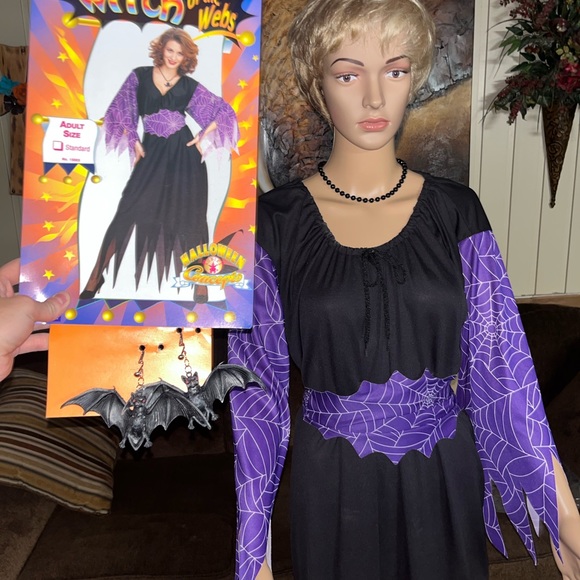 Rubie’s • Witch Of The Webs • Women • One Size • Purple/Black •Halloween Costume - Picture 15 of 15
